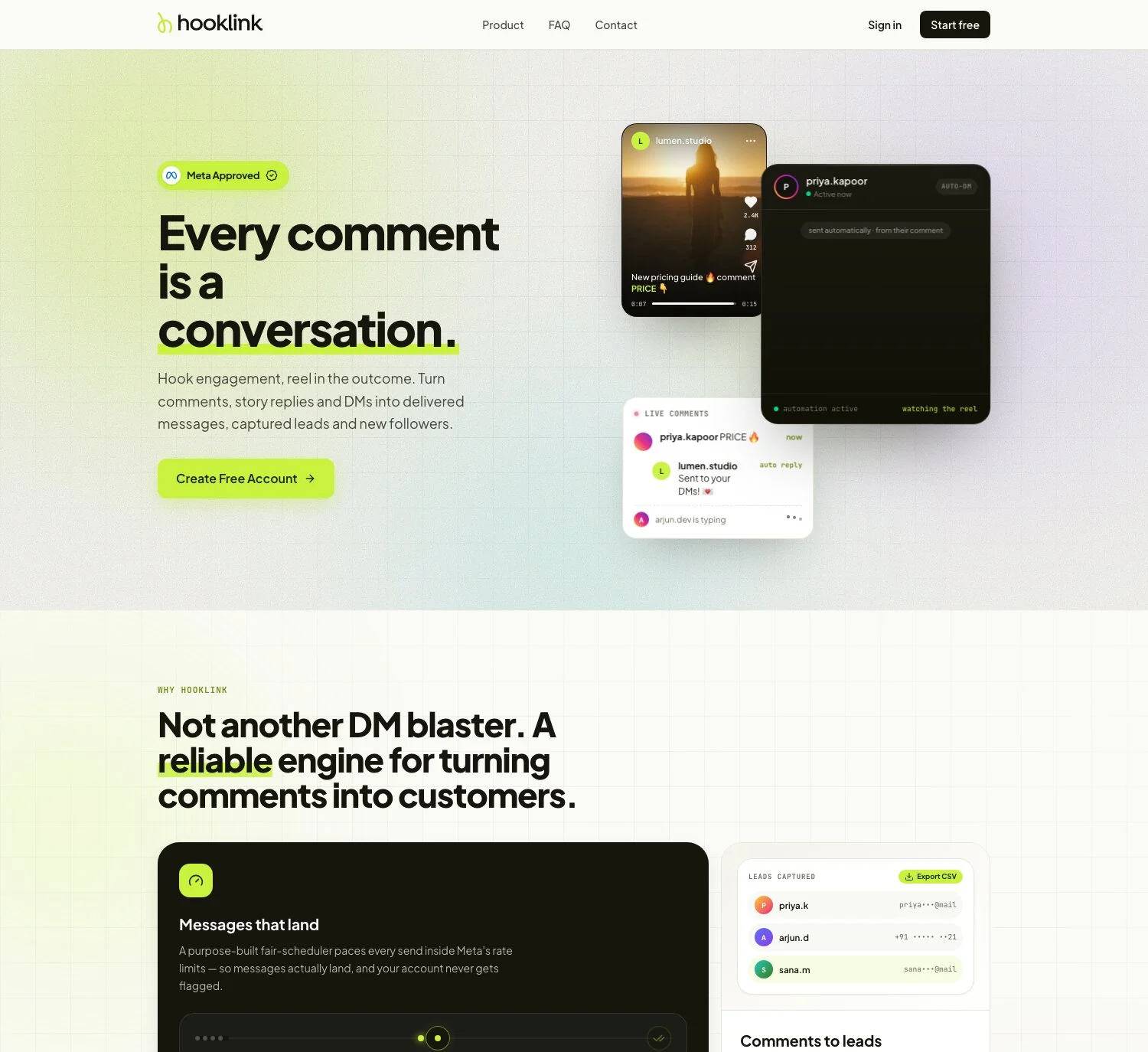 Hooklink — live product